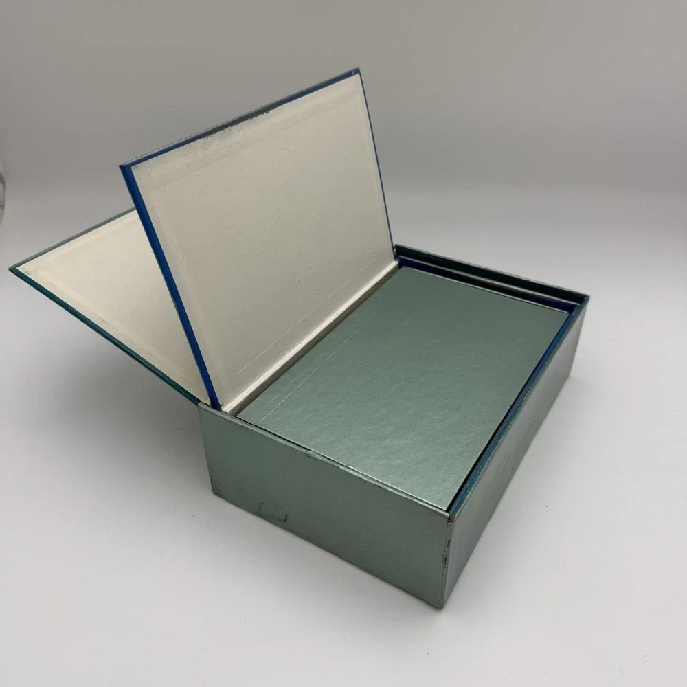 Nesting Decorative Cardboard Storage Boxes Set of 3 Lid Organizing DIY Decoupage